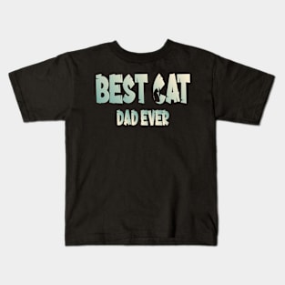 Best Cat Dad Ever Kids T-Shirt